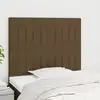 Image de Tête De Lit Marron Foncé 80x5x118/128 Cm Tissu Vidaxl