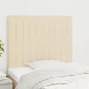 Image de Tête De Lit Crème 80x5x118/128 Cm Tissu Vidaxl