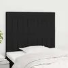 Image de Tête De Lit Noir 90x5x118/128 Cm Tissu Vidaxl