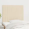 Image de Tête De Lit Crème 90x5x118/128 Cm Tissu Vidaxl