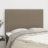 Image de Tête De Lit Taupe 144x5x118/128 Cm Tissu Vidaxl