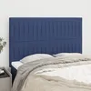 Image de Tête De Lit Bleu 144x5x118/128 Cm Tissu Vidaxl