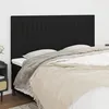 Image de Tête De Lit Noir 180x5x118/128 Cm Tissu Vidaxl