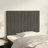 Image de Tête De Lit Gris Foncé 100x5x118/128 Cm Velours Vidaxl