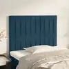 Image de Tête De Lit Bleu Foncé 100x5x118/128 Cm Velours Vidaxl