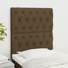 Image de Tête De Lit Marron Foncé 80x7x118/128 Cm Tissu Vidaxl