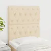Image de Tête De Lit Crème 80x7x118/128 Cm Tissu Vidaxl