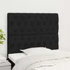 Image de Tête De Lit Noir 90x7x118/128 Cm Tissu Vidaxl