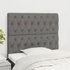 Image de Tête De Lit Gris Foncé 100x7x118/128 Cm Tissu Vidaxl