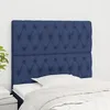 Image de Tête De Lit Bleu 100x7x118/128 Cm Tissu Vidaxl