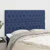 Image de Tête De Lit Bleu 144x7x118/128 Cm Tissu Vidaxl