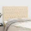 Image de Tête De Lit Crème 160x7x118/128 Cm Tissu Vidaxl