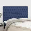 Image de Tête De Lit Bleu 160x7x118/128 Cm Tissu Vidaxl