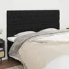 Image de Tête De Lit Noir 180x7x118/128 Cm Tissu Vidaxl