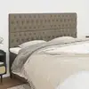 Image de Tête De Lit Taupe 180x7x118/128 Cm Tissu Vidaxl