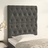 Image de Tête De Lit Gris Foncé 80x7x118/128 Cm Velours Vidaxl