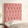 Image de Tête De Lit Rose 80x7x118/128 Cm Velours Vidaxl