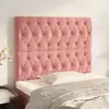Image de Tête De Lit Rose 90x7x118/128 Cm Velours Vidaxl