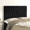Image de vidaXL Tête de lit Noir 144x7x118/128 cm Velours 3116718
