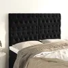 Image de Tête De Lit Noir 160x7x118/128 Cm Velours Vidaxl