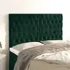 Image de Tête De Lit Vert Foncé 160x7x118/128 Cm Velours Vidaxl