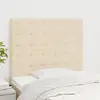 Image de Tête De Lit Crème 90x5x118/128 Cm Tissu Vidaxl