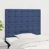 Image de Tête De Lit Bleu 90x5x118/128 Cm Tissu Vidaxl