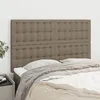 Image de Tête De Lit Taupe 144x5x118/128 Cm Tissu Vidaxl