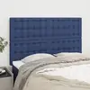Image de Tête De Lit Bleu 144x5x118/128 Cm Tissu Vidaxl