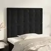Image de Tête De Lit Noir 80x5x118/128 Cm Velours Vidaxl