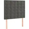 Image de Tête De Lit Gris Foncé 90x5x118/128 Cm Velours Vidaxl