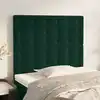 Image de Tête De Lit Vert Foncé 90x5x118/128 Cm Velours Vidaxl