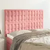 Image de Tête De Lit Rose 144x5x118/128 Cm Velours Vidaxl
