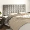 Image de Tête De Lit Gris Clair 160x5x118/128 Cm Velours Vidaxl