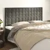 Image de Tête De Lit Gris Foncé 160 X 5 X 118/128 Cm Velours Vidaxl