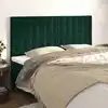 Image de Tête De Lit Vert Foncé 180x5x118/128 Cm Velours Vidaxl
