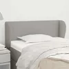 Image de Tête De Lit Avec Oreilles Gris Clair 93x23x78/88 Cm Tissu Vidaxl