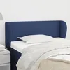 Image de Tête De Lit Avec Oreilles Bleu 93x23x78/88 Cm Tissu Vidaxl