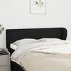 Image de Tête De Lit Avec Oreilles Noir 147x23x78/88 Cm Tissu Vidaxl