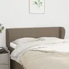 Image de Tête De Lit Avec Oreilles Taupe 147x23x78/88 Cm Tissu Vidaxl