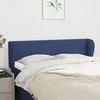 Image de Tête De Lit Avec Oreilles Bleu 147x23x78/88 Cm Tissu Vidaxl