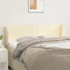 Image de Tête De Lit Avec Oreilles Crème 147x23x78/88 Cm Similicuir Vidaxl