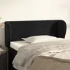 Image de Tête De Lit Avec Oreilles Noir 93x23x78/88 Cm Velours Vidaxl