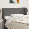 Image de Tête De Lit Avec Oreilles Gris 83x23x78/88 Cm Similicuir Vidaxl
