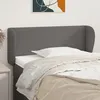 Image de Tête De Lit Avec Oreilles Gris 103x23x78/88 Cm Similicuir Vidaxl