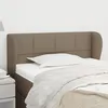 Image de Tête De Lit Avec Oreilles Taupe 83x23x78/88 Cm Tissu Vidaxl