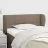 Image de Tête De Lit Avec Oreilles Taupe 103x23x78/88 Cm Tissu Vidaxl