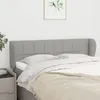 Image de Tête De Lit Avec Oreilles Gris Clair 147x23x78/88 Cm Tissu Vidaxl