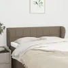 Image de Tête De Lit Avec Oreilles Taupe 147x23x78/88 Cm Tissu Vidaxl