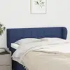 Image de Tête De Lit Avec Oreilles Bleu 147x23x78/88 Cm Tissu Vidaxl